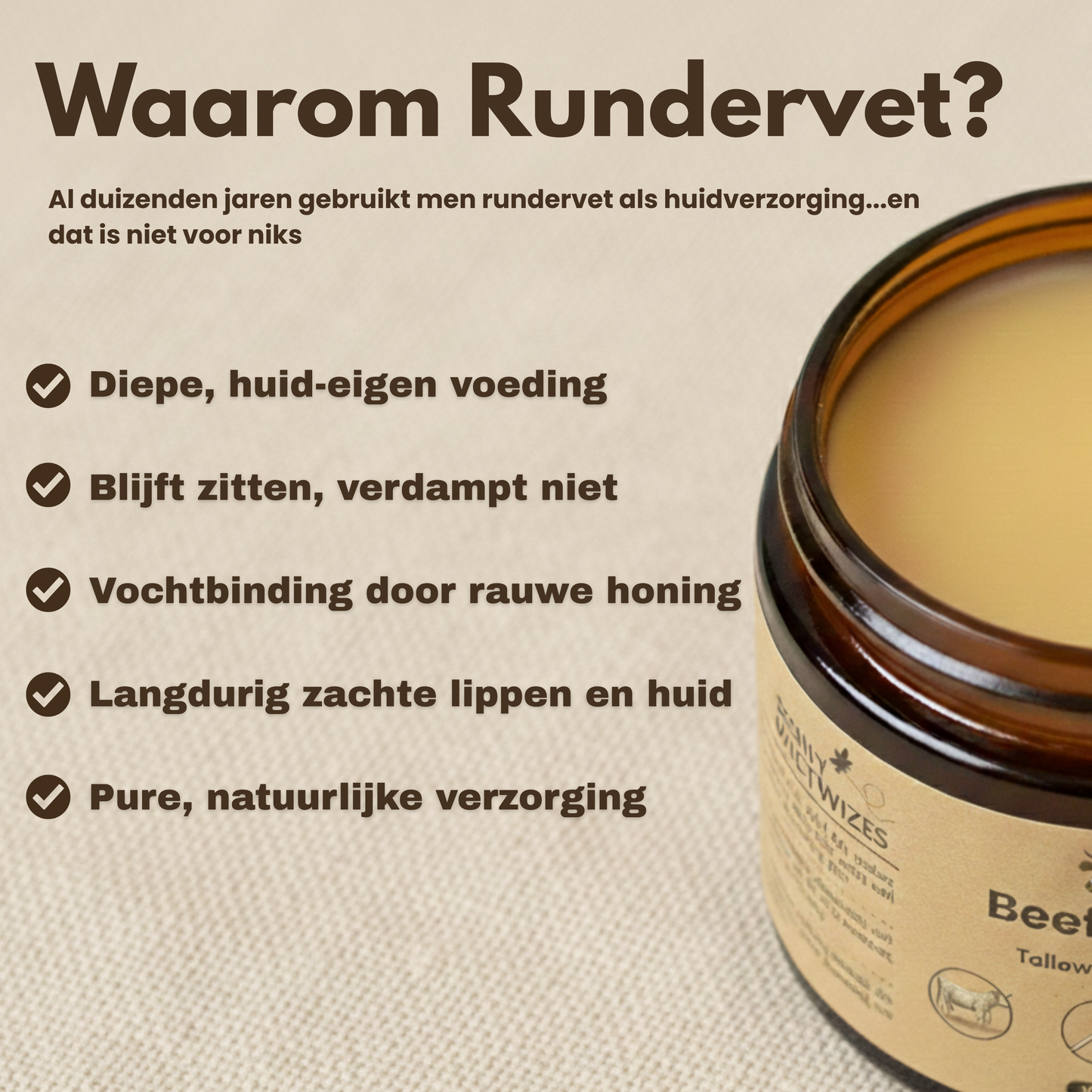 100% Grasgevoerde Runder & Honingbalm